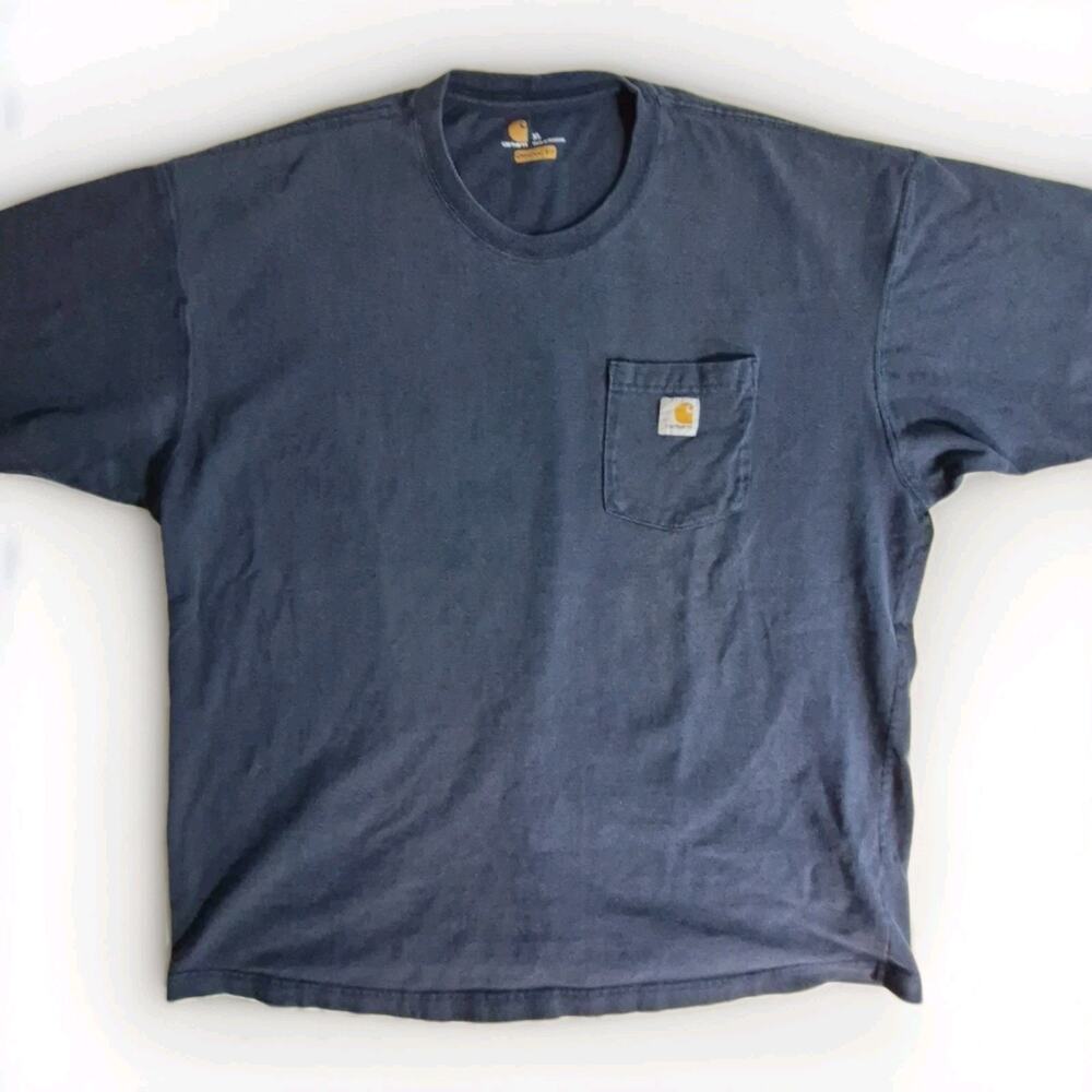 Carhartt K87 Men's Workwear Short Sleeve T-Shirt - Navy, XL Ships From The USA